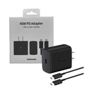 Cargador Pared 45W + Cable USB-C 1.8m Ultrarrápido Samsung EP-T4511XBE