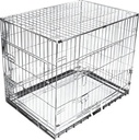JAULA METÁLICA PLEGABLE PARA MASCOTAS PERRO