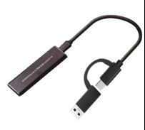 Estuche para memoria m2 dual USB 3.1 y tipo c para disco solido nvme
