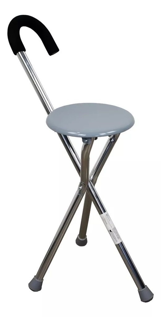 Baston De Aluminio Tipo Asiento 3 Patas
