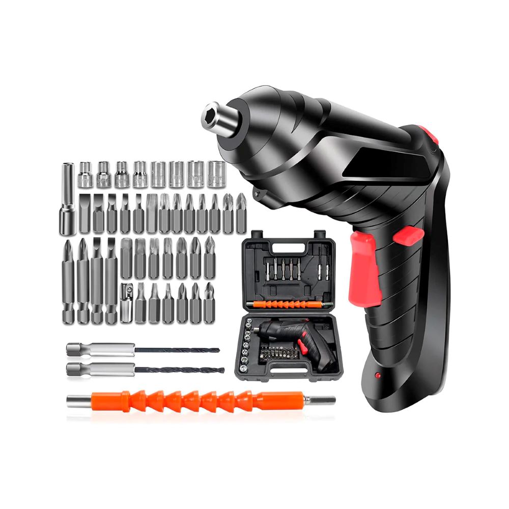 Ebasix- kit destornillador inalambrico 47 piezas
