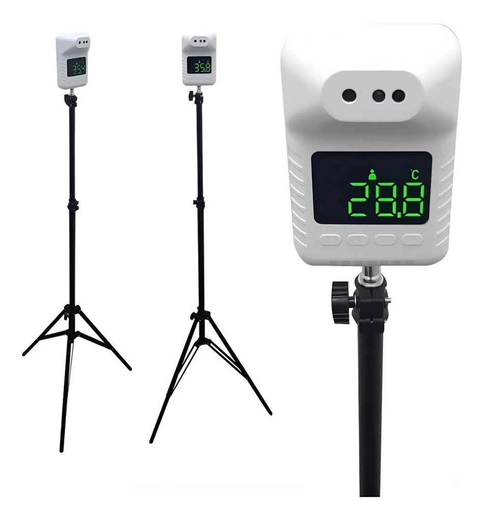 TERMÓMETRO INFRARROJO MEDIDOR DE TEMPERATURA - BLANCO + TRÍPODE