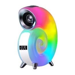 Parlante Led Bluetooth, Despertador - Caracol