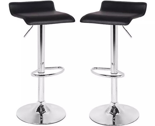 [MUE02276N] Taburete Silla Desayunador Comedor Bar Alto Twin Negro