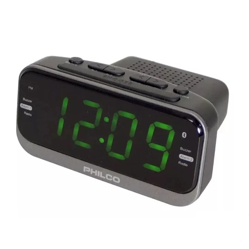 [PAR1006GR] Radio Reloj Despertador Digital Philco