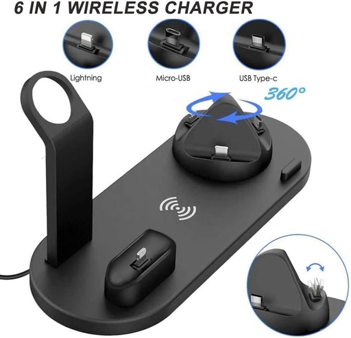 [P000000656] Cargador Inalámbrico Base Multifuncional